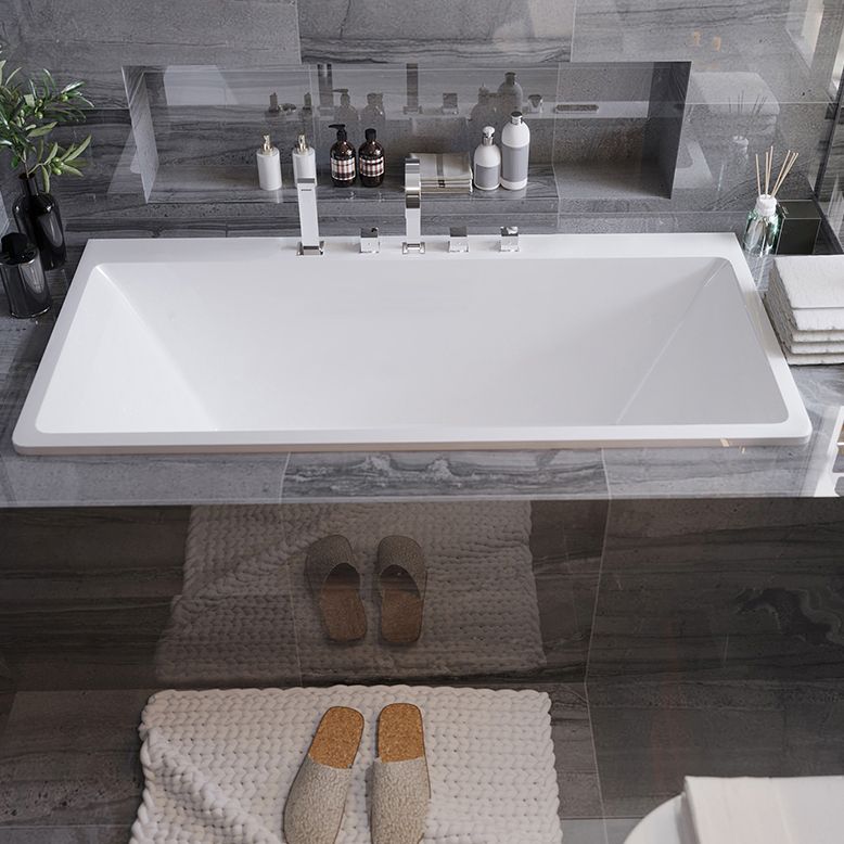 Acrylic Rectangular Bathtub Drop-in Soaking Bathtub , 29.53-inch Wide Clearhalo 'Bathroom Remodel & Bathroom Fixtures' 'Bathtubs' 'Home Improvement' 'home_improvement' 'home_improvement_bathtubs' 'Showers & Bathtubs' 1200x1200_2b720893-068a-4455-baad-b25e887e292a