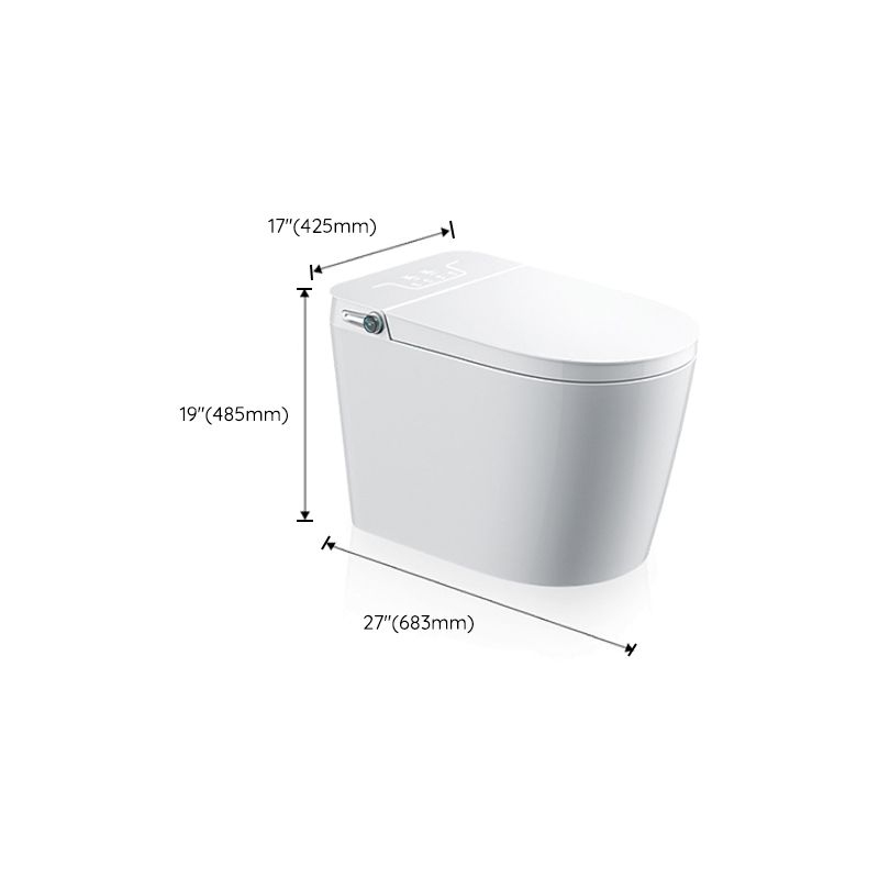 Ceramic Contemporary Elongated White Foot Sensor with Unlimited Warm Water Floor Standing Bidet Clearhalo 'Bathroom Remodel & Bathroom Fixtures' 'Bidets' 'Home Improvement' 'home_improvement' 'home_improvement_bidets' 'Toilets & Bidets' 1200x1200_2b84c94f-85b2-41bf-9d4e-dc8907b458c8