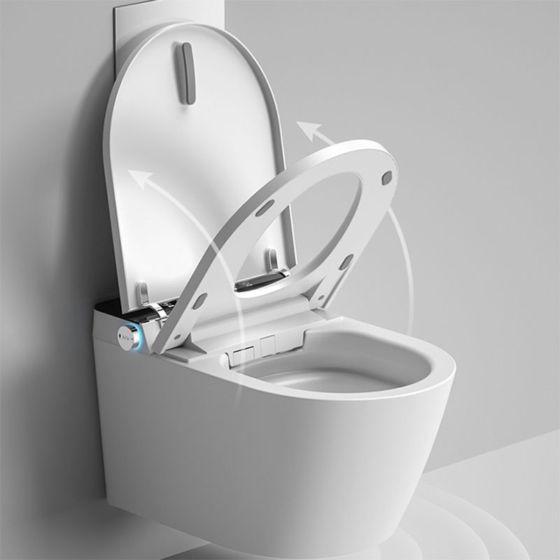 Contemporary Water Pressure Control Ceramic Elongated Heated Seat Smart Bidet Clearhalo 'Bathroom Remodel & Bathroom Fixtures' 'Bidets' 'Home Improvement' 'home_improvement' 'home_improvement_bidets' 'Toilets & Bidets' 1200x1200_2b90e690-be42-4883-b213-5c72b56eb23b
