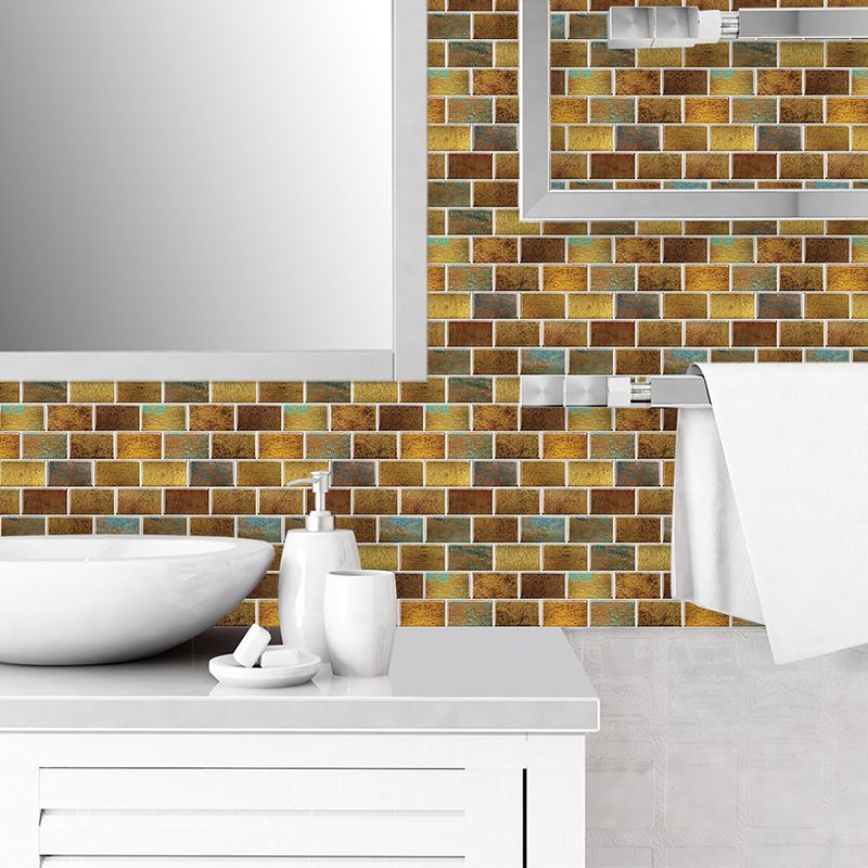 Peel and Stick Tiles Subway Rectangle Waterproof PVC Tile-Peel & Stick for Kitchen 10-Pack Clearhalo 'Flooring 'Home Improvement' 'home_improvement' 'home_improvement_peel_stick_blacksplash' 'Peel & Stick Backsplash Tile' 'peel_stick_blacksplash' 'Walls & Ceilings' Walls and Ceiling' 1200x1200_2be25188-d80f-4a07-af55-9b35c37f6718