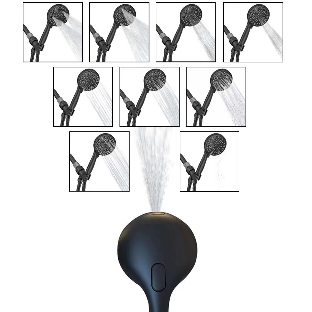 Round Handheld Shower Head Plastic Water Efficient Shower Head Clearhalo 'Bathroom Remodel & Bathroom Fixtures' 'Home Improvement' 'home_improvement' 'home_improvement_shower_heads' 'Shower Heads' 'shower_heads' 'Showers & Bathtubs Plumbing' 'Showers & Bathtubs' 1200x1200_2c0aef86-bbc1-4467-9f7d-4a5ecb9fad03