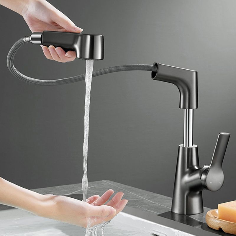 Modern 1-Handle Bathroom Sink Faucet Circular Vessel Sink Faucet Brass Clearhalo 'Bathroom Remodel & Bathroom Fixtures' 'Bathroom Sink Faucets' 'Bathroom Sinks & Faucet Components' 'bathroom_sink_faucets' 'Home Improvement' 'home_improvement' 'home_improvement_bathroom_sink_faucets' 1200x1200_2c37b377-ab0d-4276-b35a-ed611312ccc2