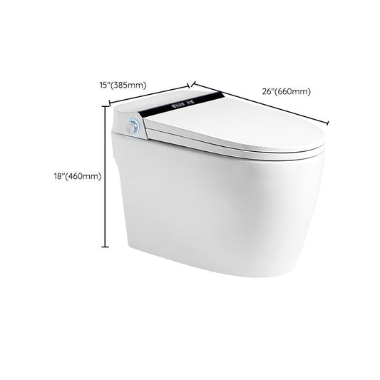 Elongated Deodorizing Floor Standing Bidet in White with Heated Seat Clearhalo 'Bathroom Remodel & Bathroom Fixtures' 'Bidets' 'Home Improvement' 'home_improvement' 'home_improvement_bidets' 'Toilets & Bidets' 1200x1200_2c654ba4-c122-48be-8222-009baf416a3f