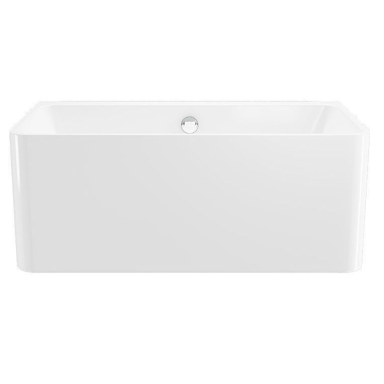 Rectangular Acrylic Soaking Bathtub Antique Finish Back to Wall Bath Tub Clearhalo 'Bathroom Remodel & Bathroom Fixtures' 'Bathtubs' 'Home Improvement' 'home_improvement' 'home_improvement_bathtubs' 'Showers & Bathtubs' 1200x1200_2c6d697d-8e24-47ac-9e0f-be07070af783