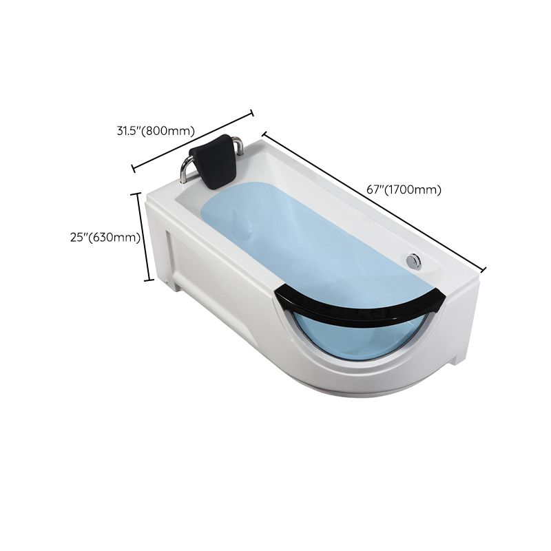 Free Form Corner Bathtub Acrylic Soaking White Modern Back to Wall Bathtub Clearhalo 'Bathroom Remodel & Bathroom Fixtures' 'Bathtubs' 'Home Improvement' 'home_improvement' 'home_improvement_bathtubs' 'Showers & Bathtubs' 1200x1200_2c83363c-b114-47da-9c19-b68324ec9cdc