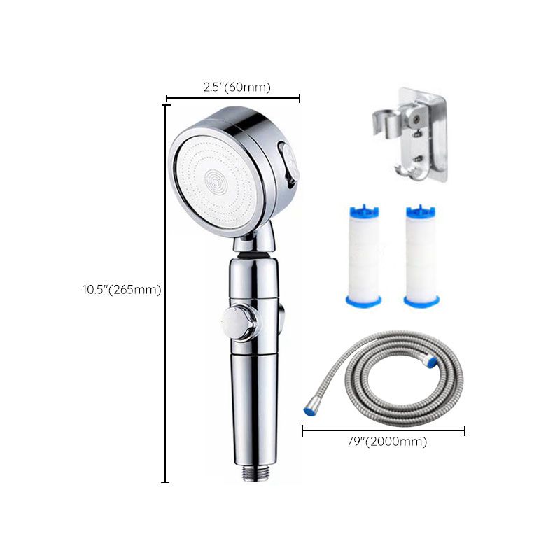 Modern Handheld Supercharged Shower Head Round 3 Setting Spray Head Clearhalo 'Bathroom Remodel & Bathroom Fixtures' 'Home Improvement' 'home_improvement' 'home_improvement_shower_heads' 'Shower Heads' 'shower_heads' 'Showers & Bathtubs Plumbing' 'Showers & Bathtubs' 1200x1200_2c996936-4e7f-498e-ad84-c66feffdcc83