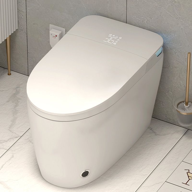 Contemporary Floor Standing Bidet in White Vitreous China Bidets Clearhalo 'Bathroom Remodel & Bathroom Fixtures' 'Bidets' 'Home Improvement' 'home_improvement' 'home_improvement_bidets' 'Toilets & Bidets' 1200x1200_2c9a771d-8d57-4c12-99d8-c8228e53c6dc