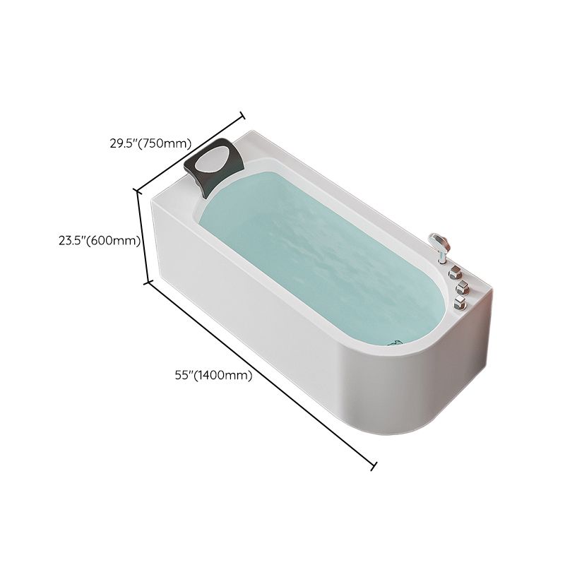 Acrylic Soaking Bathtub Antique Finish Rectangular Back to Wall Bath Tub Clearhalo 'Bathroom Remodel & Bathroom Fixtures' 'Bathtubs' 'Home Improvement' 'home_improvement' 'home_improvement_bathtubs' 'Showers & Bathtubs' 1200x1200_2d17e70a-ac01-4aa2-85a6-4550231ddaa2