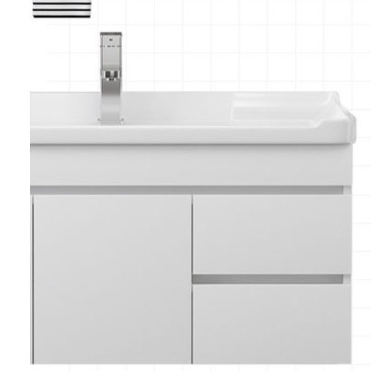 Wall Mount Single Bathroom Vanity Modern White Rectangular Wood Vanity Set Clearhalo 'Bathroom Remodel & Bathroom Fixtures' 'Bathroom Vanities' 'bathroom_vanities' 'Home Improvement' 'home_improvement' 'home_improvement_bathroom_vanities' 1200x1200_2d4fd634-8947-4460-909d-c1f499c778bd