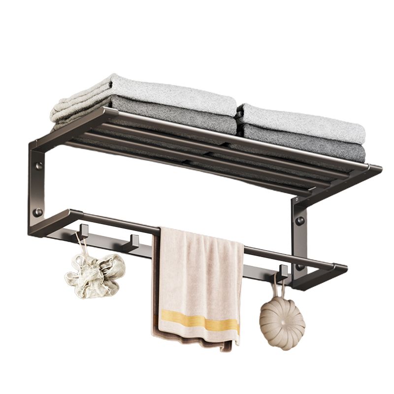 Modern Bathroom Accessory Kit Bath Shelf Towel Bar Grey Bath Hardware Set Clearhalo 'Bathroom Hardware Sets' 'Bathroom Hardware' 'Bathroom Remodel & Bathroom Fixtures' 'bathroom_hardware_sets' 'Home Improvement' 'home_improvement' 'home_improvement_bathroom_hardware_sets' 1200x1200_2d71eab3-3aa3-473c-96b0-b181abdad78f