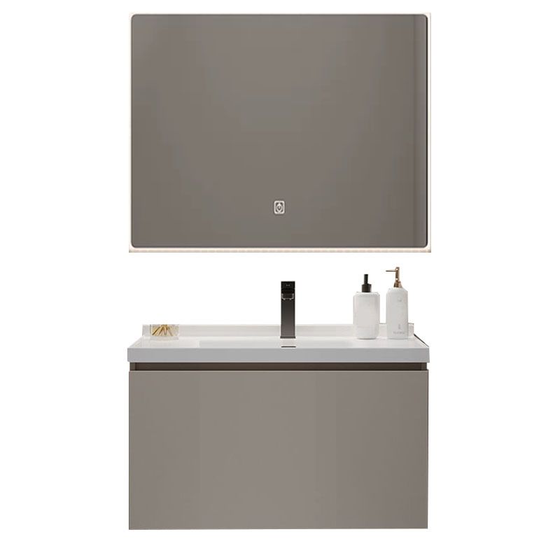 Single Sink Bathroom Vanity Set Overflow Wood Frame Wall Mounted with Drawer Clearhalo 'Bathroom Remodel & Bathroom Fixtures' 'Bathroom Vanities' 'bathroom_vanities' 'Home Improvement' 'home_improvement' 'home_improvement_bathroom_vanities' 1200x1200_2d83be50-ebf9-4c1c-88a3-972b9323783f