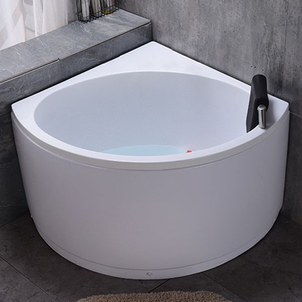 Flat Bottom Soaking Bathtub Antique Finish Corner Modern Bath Tub Clearhalo 'Bathroom Remodel & Bathroom Fixtures' 'Bathtubs' 'Home Improvement' 'home_improvement' 'home_improvement_bathtubs' 'Showers & Bathtubs' 1200x1200_2d9fd6c9-4134-47ab-bffd-ce4345eef226