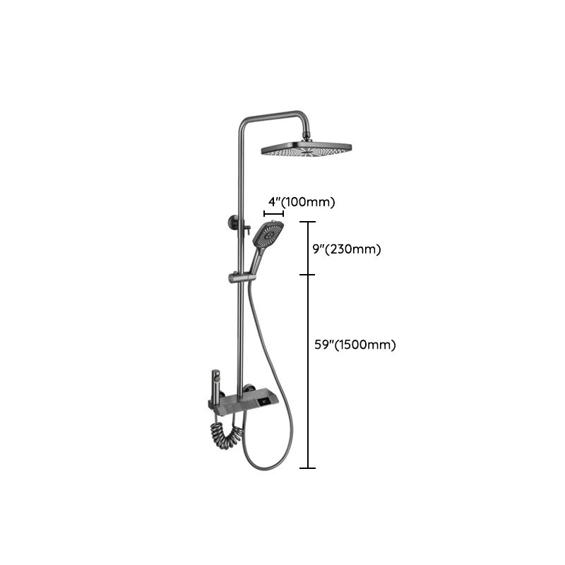 Modern Shower Head Combo Brass Thermostatic Handheld Shower Head Shower Combo Clearhalo 'Bathroom Remodel & Bathroom Fixtures' 'Home Improvement' 'home_improvement' 'home_improvement_shower_faucets' 'Shower Faucets & Systems' 'shower_faucets' 'Showers & Bathtubs Plumbing' 'Showers & Bathtubs' 1200x1200_2dbc64cb-6205-45f7-a3a6-774b09c7af18