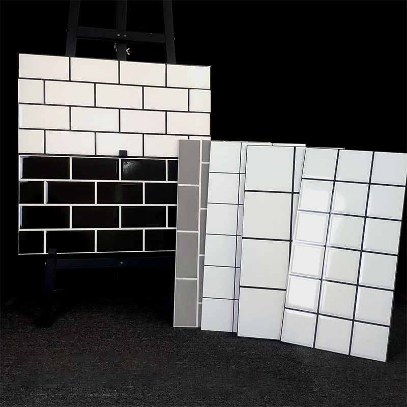 Retangular 23.62"x11.81" Mosaic Sheet Wall Tile Porcelain Brick Look Wall Tile Clearhalo 'Floor Tiles & Wall Tiles' 'floor_tiles_wall_tiles' 'Flooring 'Home Improvement' 'home_improvement' 'home_improvement_floor_tiles_wall_tiles' Walls and Ceiling' 1200x1200_2dc7a395-5776-4467-928f-ae6cd981161e