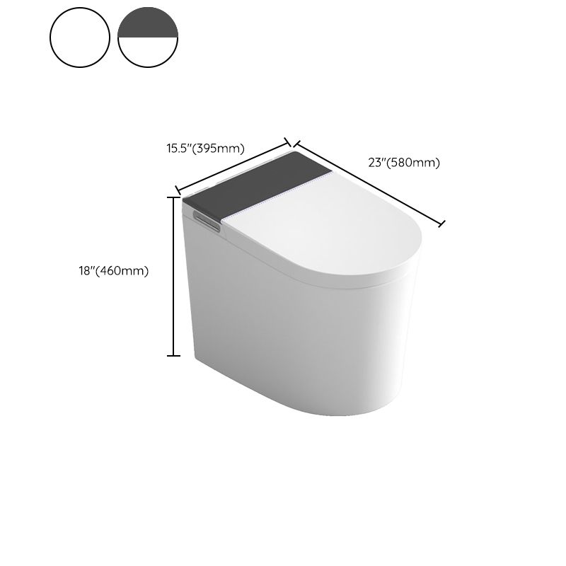 Elongated Bowl Shape Floor Standing Bidet with Heated Seat in White Clearhalo 'Bathroom Remodel & Bathroom Fixtures' 'Bidets' 'Home Improvement' 'home_improvement' 'home_improvement_bidets' 'Toilets & Bidets' 1200x1200_2ddbc506-f57a-4dc3-8319-544c509781eb