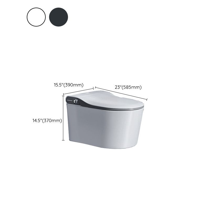 Elongated Wall Hung Toilet Set Foot Sensor Ceramic Wall Mounted Bidet Clearhalo 'Bathroom Remodel & Bathroom Fixtures' 'Bidets' 'Home Improvement' 'home_improvement' 'home_improvement_bidets' 'Toilets & Bidets' 1200x1200_2e219f38-8664-4e82-88c5-44bf05c9bcbb