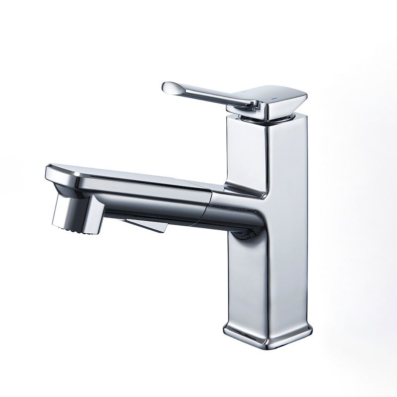 Modern Bathroom Vessel Faucet Solid Color Brass Vessel Sink Faucet for Bathroom Clearhalo 'Accueil' 'Amélioration Domiciliaire' 'bathroom_sink_faucets' 'Ensembles de Lavabo & de Robinet de Toilette' 'home_improvement' 'home_improvement_bathroom_sink_faucets' 'Robinet de Lavabo de Salle de Bain' 'Rénovation et Équipement de Salle de Bain' 1200x1200_2e829bca-46fb-43c6-8c2a-fb611b34f0d7