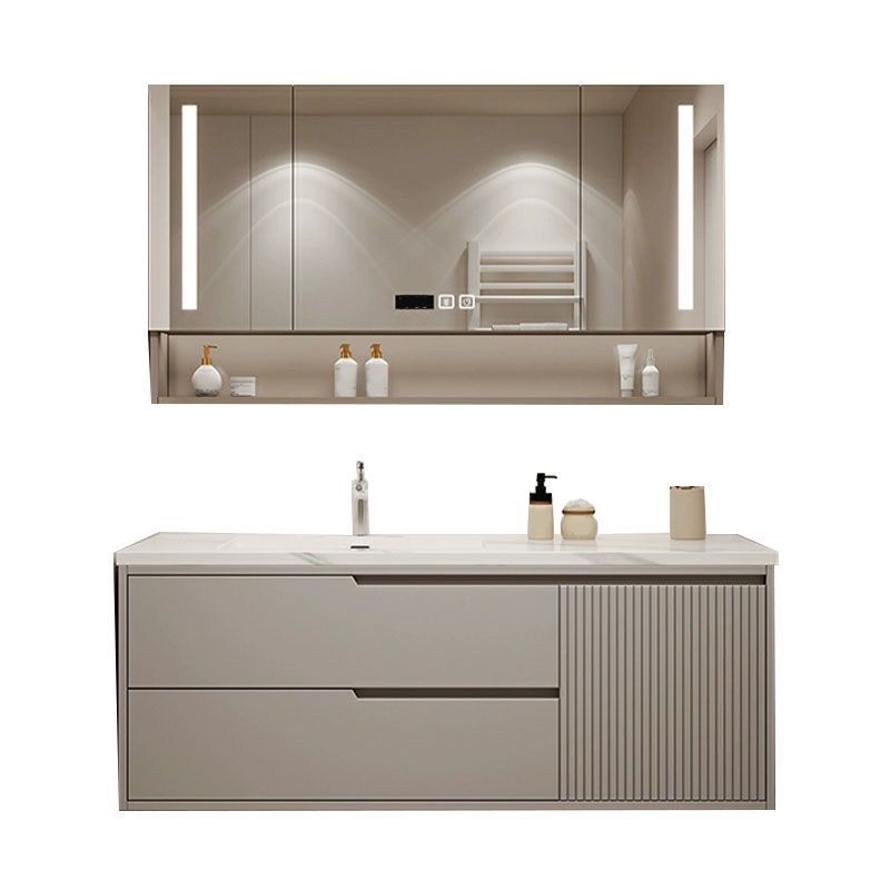 Wall Mount Mirror Included Bathroom Sink Vanity with Single Sink Clearhalo 'Bathroom Remodel & Bathroom Fixtures' 'Bathroom Vanities' 'bathroom_vanities' 'Home Improvement' 'home_improvement' 'home_improvement_bathroom_vanities' 1200x1200_2f19842e-9b47-4253-a567-270d78a8272e