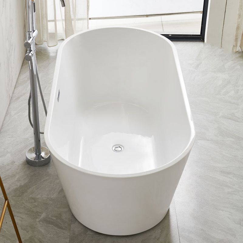 Modern Oval Freestanding Bathtub Antique Finish Soaking Bath Tub Clearhalo 'Bathroom Remodel & Bathroom Fixtures' 'Bathtubs' 'Home Improvement' 'home_improvement' 'home_improvement_bathtubs' 'Showers & Bathtubs' 1200x1200_2f1cbec4-991c-44c1-a828-1298d9a4407a