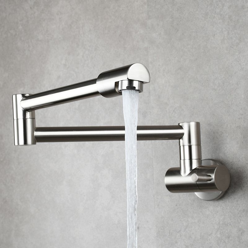 Modern Wall Mounted Faucet Solid Color Wall Mounted Bathroom Faucet Clearhalo 'Bathroom Remodel & Bathroom Fixtures' 'Bathroom Sink Faucets' 'Bathroom Sinks & Faucet Components' 'bathroom_sink_faucets' 'Home Improvement' 'home_improvement' 'home_improvement_bathroom_sink_faucets' 1200x1200_2f39ce81-73db-4f1e-a21c-8c2ab6f6ed02