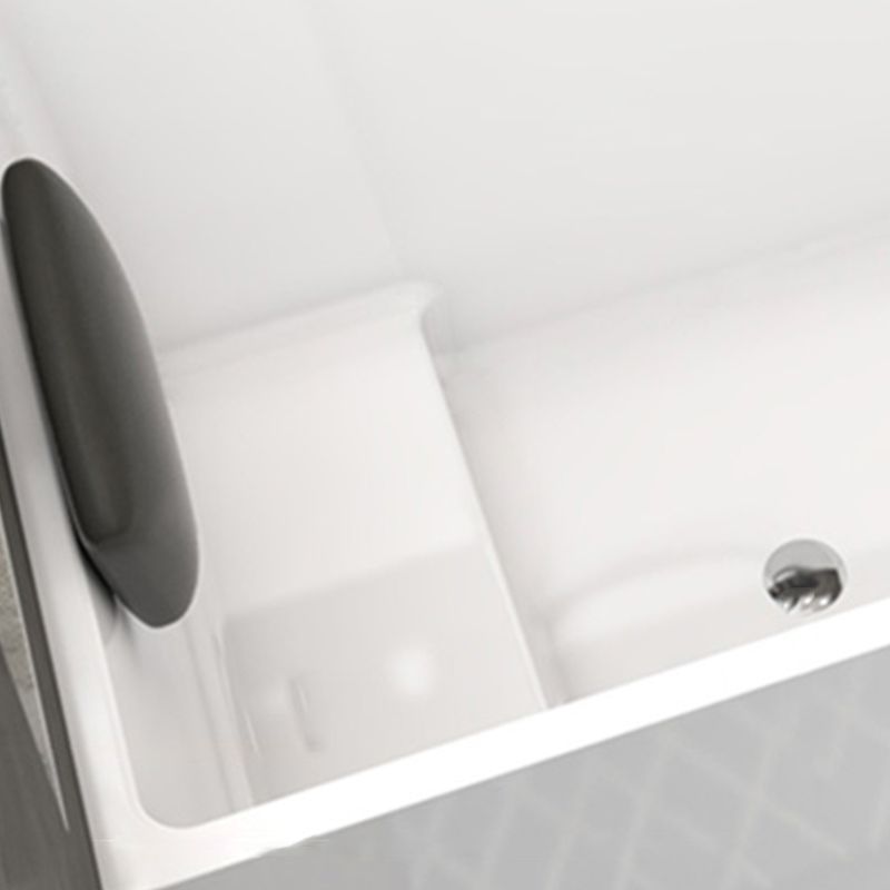 White Acrylic Indoor Bath Tub Soaking Tub with Internal Drain Clearhalo 'Bathroom Remodel & Bathroom Fixtures' 'Bathtubs' 'Home Improvement' 'home_improvement' 'home_improvement_bathtubs' 'Showers & Bathtubs' 1200x1200_2f6f61b1-d304-42ec-a1d2-e104e65d6da4