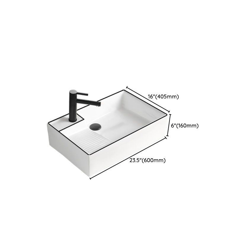 Classic Bathroom Sink Rectangular White Trough Sink with Pop-Up Drain Clearhalo 'Bathroom Remodel & Bathroom Fixtures' 'Bathroom Sinks & Faucet Components' 'Bathroom Sinks' 'bathroom_sink' 'Home Improvement' 'home_improvement' 'home_improvement_bathroom_sink' 1200x1200_2f7b86fb-c4dc-4ee9-ac9a-caf85269e069