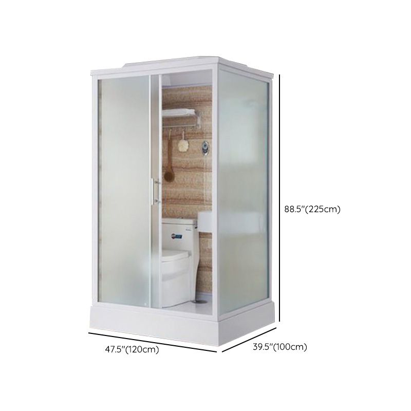 Modern Rectangle Shower Stall Clear Tempered Shower Stall for Bathroom Clearhalo 'Bathroom Remodel & Bathroom Fixtures' 'Home Improvement' 'home_improvement' 'home_improvement_shower_stalls_enclosures' 'Shower Stalls & Enclosures' 'shower_stalls_enclosures' 'Showers & Bathtubs' 1200x1200_2fbcf8b8-7bd4-4f15-932b-f9ddb27ce37c