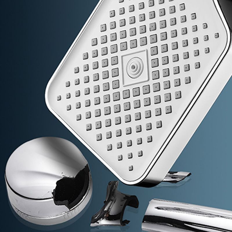 Modern Rectangular Hand Shower Water Efficient Wall-Mount Hand Shower Clearhalo 'Bathroom Remodel & Bathroom Fixtures' 'Home Improvement' 'home_improvement' 'home_improvement_shower_heads' 'Shower Heads' 'shower_heads' 'Showers & Bathtubs Plumbing' 'Showers & Bathtubs' 1200x1200_2fdd1185-f8c5-4407-bd7f-4f49c92f2b67