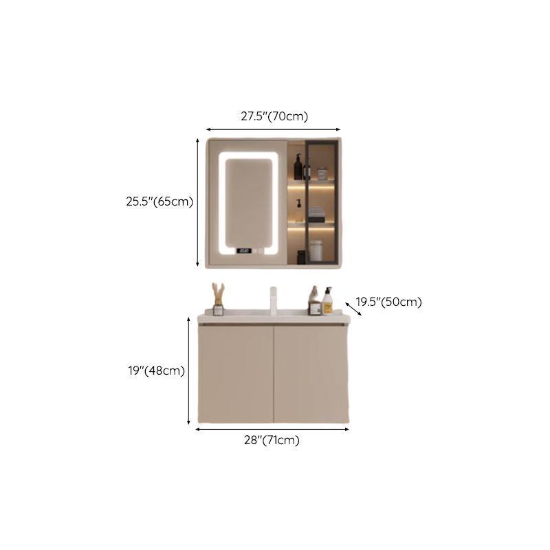 Modern Style Wall Mount Vanity Set Wooden with Doors for Bathroom Clearhalo 'Bathroom Remodel & Bathroom Fixtures' 'Bathroom Vanities' 'bathroom_vanities' 'Home Improvement' 'home_improvement' 'home_improvement_bathroom_vanities' 1200x1200_2fe807b2-bb9a-4bfc-bbfc-04640ba4e241