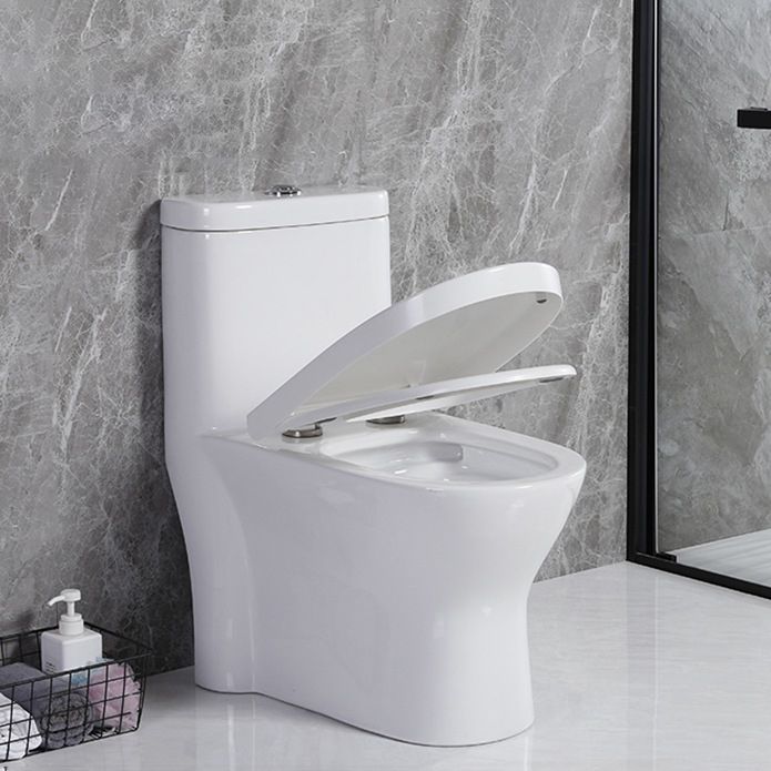 Modern Siphon Jet Toilet Floor Mount Flush Toilet with Toilet Seat Clearhalo 'Bathroom Remodel & Bathroom Fixtures' 'Home Improvement' 'home_improvement' 'home_improvement_toilets' 'Toilets & Bidets' 'Toilets' 1200x1200_2ffc55f1-10a0-4b53-955c-d03b7c7c7981