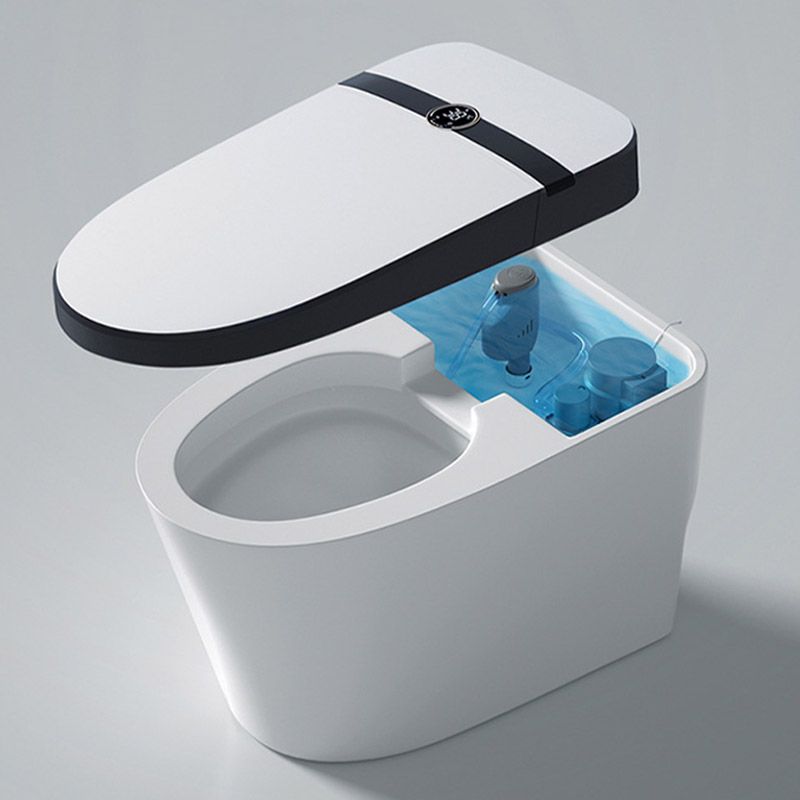 Modern Skirted White Heated Seat Toilet ABS Floor Mounted Flush Toilet with Seat Clearhalo 'Bathroom Remodel & Bathroom Fixtures' 'Home Improvement' 'home_improvement' 'home_improvement_toilets' 'Toilets & Bidets' 'Toilets' 1200x1200_30240777-fa13-4edb-add3-0aa71950a9a5