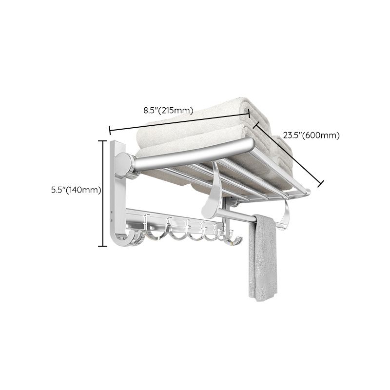 Traditional Bath Shelf Bathroom Accessories Hardware Set Stainless Steel Bathroom Set Clearhalo 'Bathroom Hardware Sets' 'Bathroom Hardware' 'Bathroom Remodel & Bathroom Fixtures' 'bathroom_hardware_sets' 'Home Improvement' 'home_improvement' 'home_improvement_bathroom_hardware_sets' 1200x1200_307b3797-bc0e-4417-a46e-feef5a9a2203