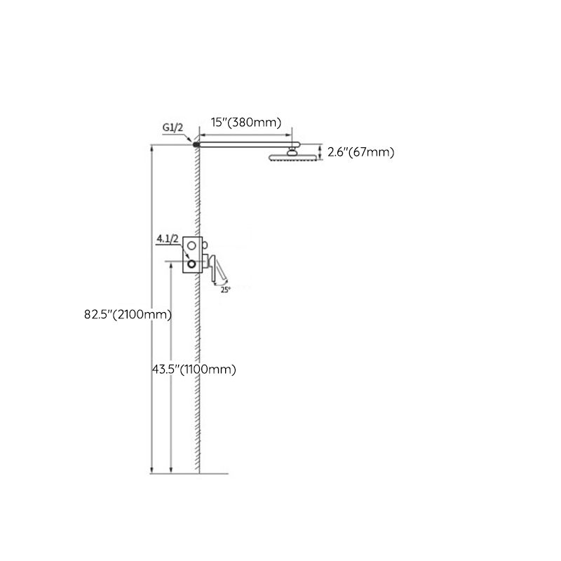 Grey Shower System Lever Handle Temperature Control Square Ceiling Mount Shower Set Clearhalo 'Bathroom Remodel & Bathroom Fixtures' 'Home Improvement' 'home_improvement' 'home_improvement_shower_faucets' 'Shower Faucets & Systems' 'shower_faucets' 'Showers & Bathtubs Plumbing' 'Showers & Bathtubs' 1200x1200_3086afee-fb80-4b8b-8046-3a9170282654