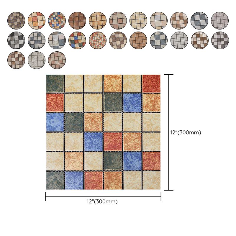 Grid Mosaic Sheet Wall & Floor Tile Mixed Material Outdoor Wall Tile Clearhalo 'Floor Tiles & Wall Tiles' 'floor_tiles_wall_tiles' 'Flooring 'Home Improvement' 'home_improvement' 'home_improvement_floor_tiles_wall_tiles' Walls and Ceiling' 1200x1200_3087a231-fec8-4325-9059-819c5cb3fd62