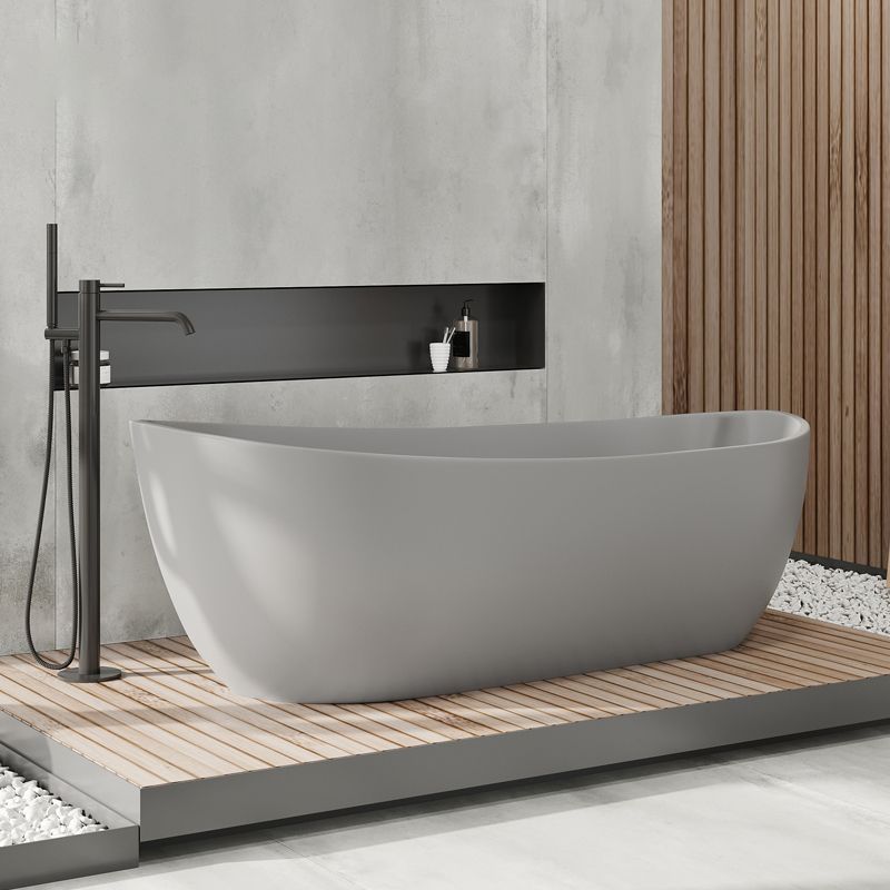 Antique Finish Soaking Modern Bathtub Stand Alone Oval Bath Tub Clearhalo 'Bathroom Remodel & Bathroom Fixtures' 'Bathtubs' 'Home Improvement' 'home_improvement' 'home_improvement_bathtubs' 'Showers & Bathtubs' 1200x1200_309ef2fe-556b-4e84-a7fc-6e85064acbfa