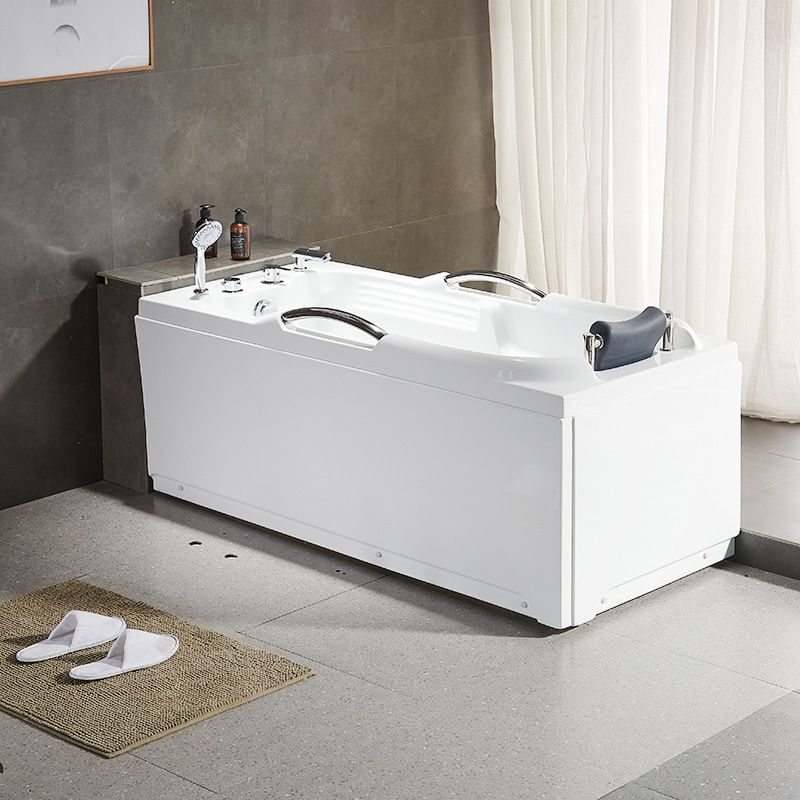 Modern with Faucet Bathtub Bathroom Soaking Rectangular Bath Tub Clearhalo 'Bathroom Remodel & Bathroom Fixtures' 'Bathtubs' 'Home Improvement' 'home_improvement' 'home_improvement_bathtubs' 'Showers & Bathtubs' 1200x1200_30cda87b-e2f0-48cd-867d-d69bb7866518