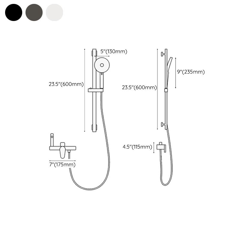 Modern Shower Set Brass Temperature Control Slide Bar Included Shower Trim Clearhalo 'Bathroom Remodel & Bathroom Fixtures' 'Home Improvement' 'home_improvement' 'home_improvement_shower_faucets' 'Shower Faucets & Systems' 'shower_faucets' 'Showers & Bathtubs Plumbing' 'Showers & Bathtubs' 1200x1200_30fc876b-99b1-4583-be63-4c342047dce3