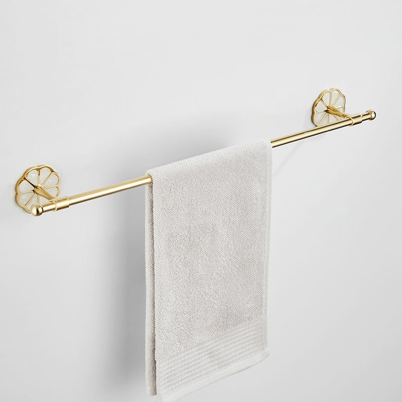 Gold Modern Bathroom Accessory Set, Bath Shelf, Towel Bar, Paper Holder, Robe Hooks Clearhalo 'Bathroom Hardware Sets' 'Bathroom Hardware' 'Bathroom Remodel & Bathroom Fixtures' 'bathroom_hardware_sets' 'Home Improvement' 'home_improvement' 'home_improvement_bathroom_hardware_sets' 1200x1200_3122754e-7242-44c0-ab84-ac0ff8f6a862