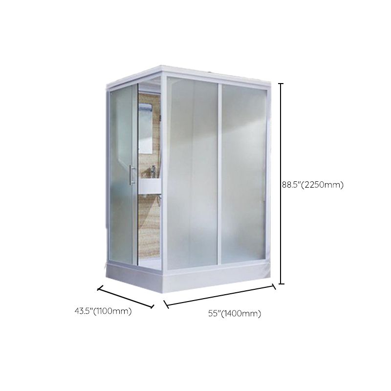 Modern Framed Shower Stall Clear Tempered Shower Stall for Bathroom Clearhalo 'Bathroom Remodel & Bathroom Fixtures' 'Home Improvement' 'home_improvement' 'home_improvement_shower_stalls_enclosures' 'Shower Stalls & Enclosures' 'shower_stalls_enclosures' 'Showers & Bathtubs' 1200x1200_31534688-9854-45cb-9938-2ef081625e2a