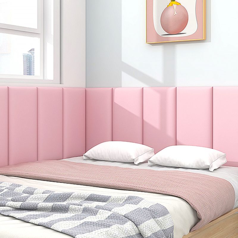 Upholstered Wall Panel Whole Colored PU Leather Waterproof Children's Room Wall Panel Clearhalo 'Flooring 'Home Improvement' 'home_improvement' 'home_improvement_wall_paneling' 'Wall Paneling' 'wall_paneling' 'Walls & Ceilings' Walls and Ceiling' 1200x1200_3158b863-6adf-44c4-b970-5a237a973938