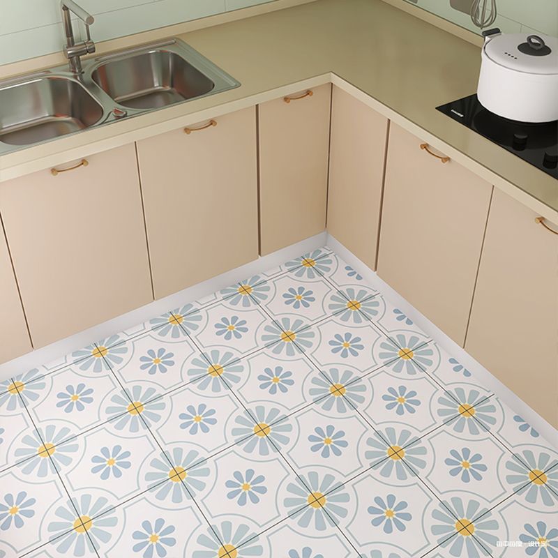 Modern Style Square Floor Tile Moroccan Print Straight Edge Waterproof Floor Tile Clearhalo 'Floor Tiles & Wall Tiles' 'floor_tiles_wall_tiles' 'Flooring 'Home Improvement' 'home_improvement' 'home_improvement_floor_tiles_wall_tiles' Walls and Ceiling' 1200x1200_319c20d3-eb49-4992-8bb4-1e8e43a07451