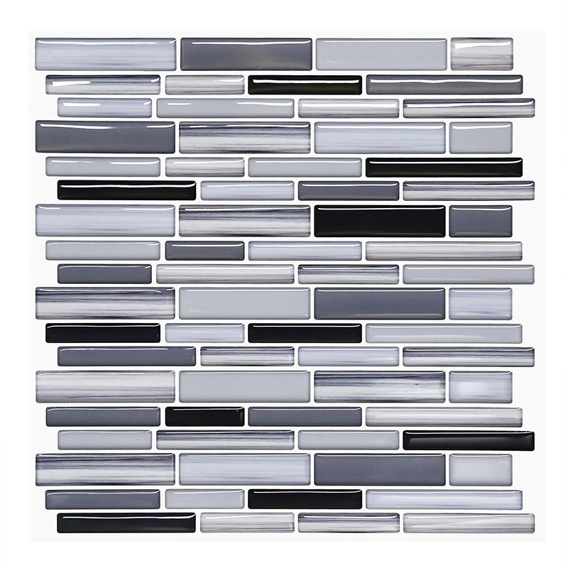 Square Peel & Stick Tile Water Resistant Mosaic Tile for Kitchen Backsplash Clearhalo 'Flooring 'Home Improvement' 'home_improvement' 'home_improvement_peel_stick_blacksplash' 'Peel & Stick Backsplash Tile' 'peel_stick_blacksplash' 'Walls & Ceilings' Walls and Ceiling' 1200x1200_31ef316a-1581-4760-af8c-f4af8dc5809e