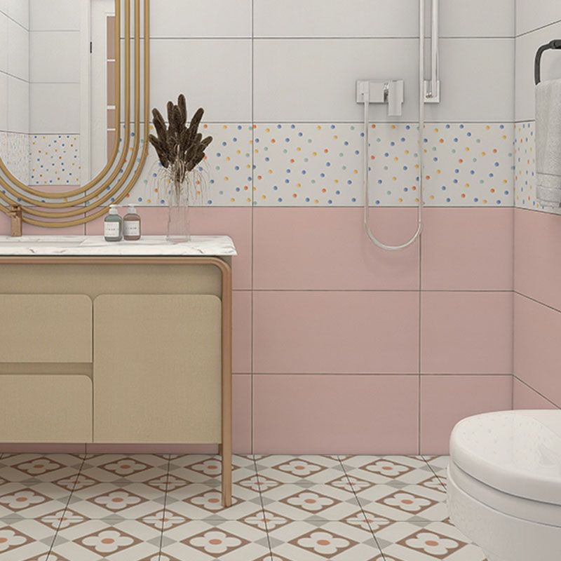 Rectangular Ceramic Matte Floor and Wall Tile No Pattern Bathroom Floor Clearhalo 'Floor Tiles & Wall Tiles' 'floor_tiles_wall_tiles' 'Flooring 'Home Improvement' 'home_improvement' 'home_improvement_floor_tiles_wall_tiles' Walls and Ceiling' 1200x1200_31f4fab5-efad-4c62-a739-1a4565b26f22