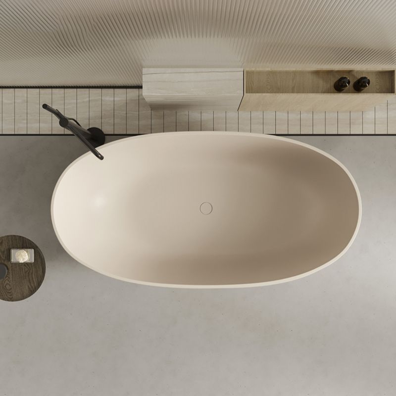 Soaking Antique Finish Bathtub Stand Alone Modern Oval Bath Tub Clearhalo 'Bathroom Remodel & Bathroom Fixtures' 'Bathtubs' 'Home Improvement' 'home_improvement' 'home_improvement_bathtubs' 'Showers & Bathtubs' 1200x1200_323322f2-c457-43ab-957b-dd8cc94b8e83