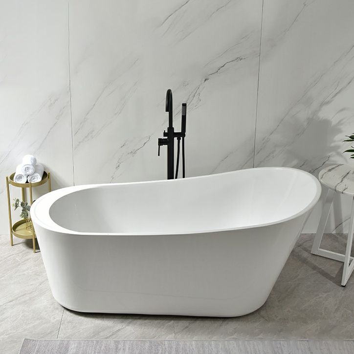 Freestanding Soaking Bathtub Antique Finish Oval Modern Bath Tub Clearhalo 'Bathroom Remodel & Bathroom Fixtures' 'Bathtubs' 'Home Improvement' 'home_improvement' 'home_improvement_bathtubs' 'Showers & Bathtubs' 1200x1200_3248e3a6-5a8d-4398-924d-4343194bb6e0