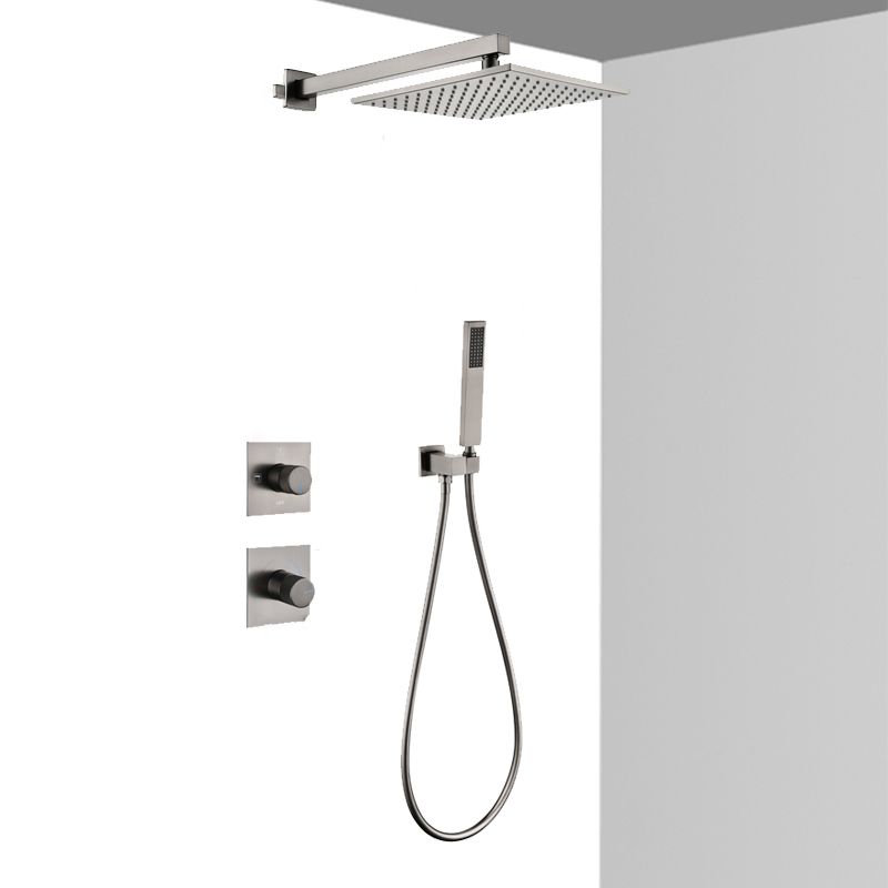 Modern Shower Trim Brass Handheld Shower Head Wall Mounted Shower System Clearhalo 'Bathroom Remodel & Bathroom Fixtures' 'Home Improvement' 'home_improvement' 'home_improvement_shower_faucets' 'Shower Faucets & Systems' 'shower_faucets' 'Showers & Bathtubs Plumbing' 'Showers & Bathtubs' 1200x1200_32888c77-b3b4-4f04-bcba-5e238ecc3af9