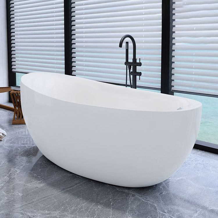 Bathroom Modern Single Slipper Bathtub Stand Alone Acrylic Bath Tub Clearhalo 'Bathroom Remodel & Bathroom Fixtures' 'Bathtubs' 'Home Improvement' 'home_improvement' 'home_improvement_bathtubs' 'Showers & Bathtubs' 1200x1200_32ec63c6-3da5-433e-a395-256be63a2a28