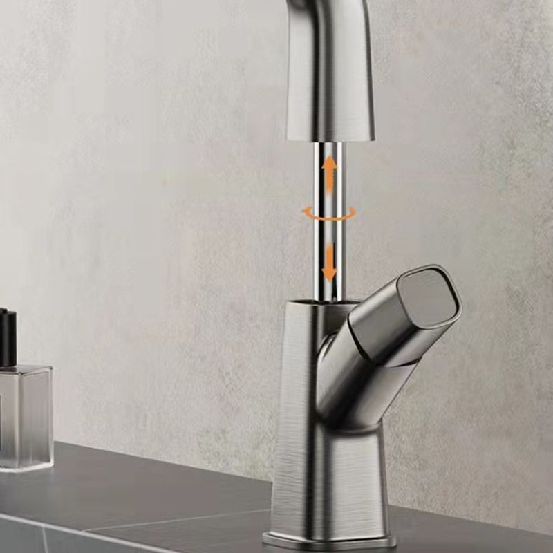 Modern Vessel Sink Faucet Solid Color Metal Centerset Faucet for Bathroom Clearhalo 'bathroom_sink_faucets' 'Conjunta de Baño y Conjunta de Grifo' 'Coronamiento de Baño y Dispositivo de Baño' 'Grifo del lavabo del baño' 'Hogar' 'home_improvement' 'home_improvement_bathroom_sink_faucets' 'Mejoras para el hogar' 1200x1200_334eaea7-271e-47a6-a8ba-870b7367fcd0