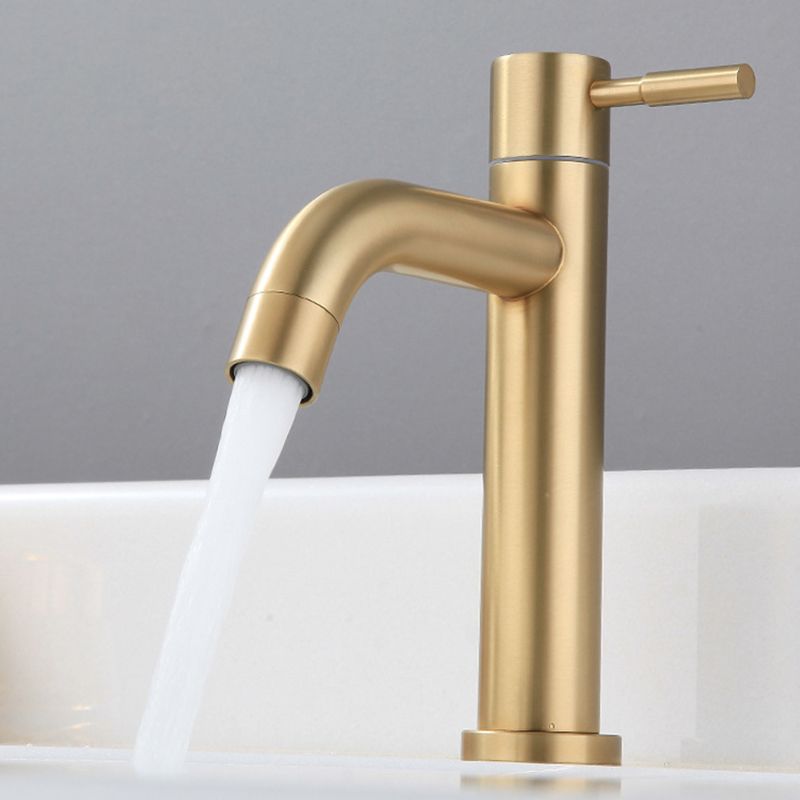 Circular Single Handle Bathroom Faucet Single Hole Vessel Sink Faucet in Brush Gold Clearhalo 'Bathroom Remodel & Bathroom Fixtures' 'Bathroom Sink Faucets' 'Bathroom Sinks & Faucet Components' 'bathroom_sink_faucets' 'Home Improvement' 'home_improvement' 'home_improvement_bathroom_sink_faucets' 1200x1200_33960028-016a-43cd-91de-4321910118bd