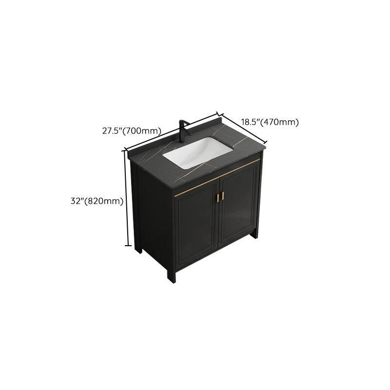 Rectangular Bathroom Vanity Glam Black Freestanding Metal Base Vanity Set Clearhalo 'Bathroom Remodel & Bathroom Fixtures' 'Bathroom Vanities' 'bathroom_vanities' 'Home Improvement' 'home_improvement' 'home_improvement_bathroom_vanities' 1200x1200_33b66363-2dc6-49bc-937b-580cdb529d26